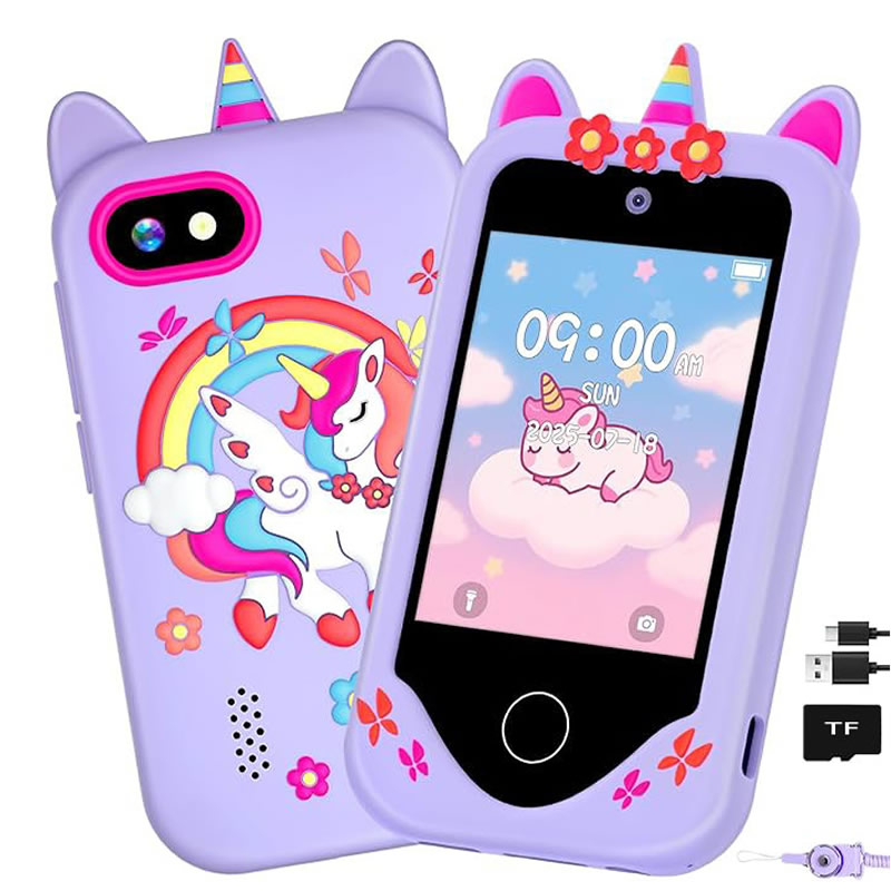 Kids Education News - 子供用スマートフォンカメラ学習玩具MP3プレーヤーおもちゃの電話40以上のゲームタッチスクリーン誕生日プレゼント3〜12歳の男の子女の子向け