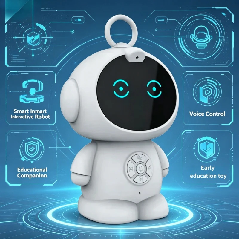 Kids Education Material - スマートAIロボット WiFi対応 幼児教育玩具 子供向け 音声認識＆音声インタラクティブ教育学習機