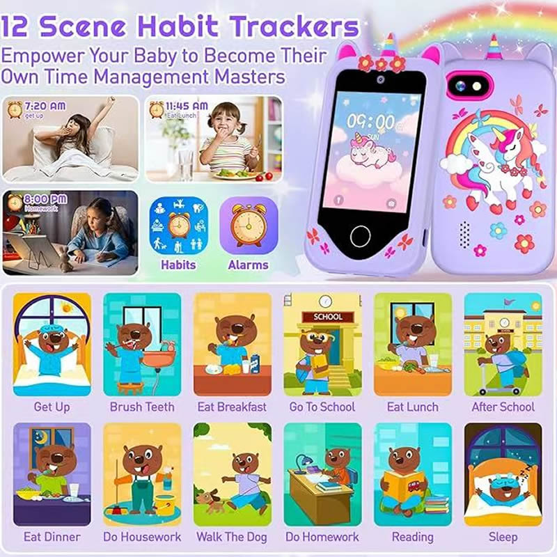 子供用スマートフォンカメラ学習玩具MP3プレーヤーおもちゃの - Kids Education News のレビューと価格