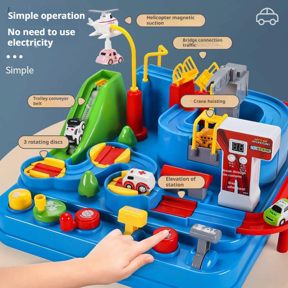 レーシングレールカーモデル列車線路アドベンチャーゲーム動物宇 - Kids Education Material のレビューと価格