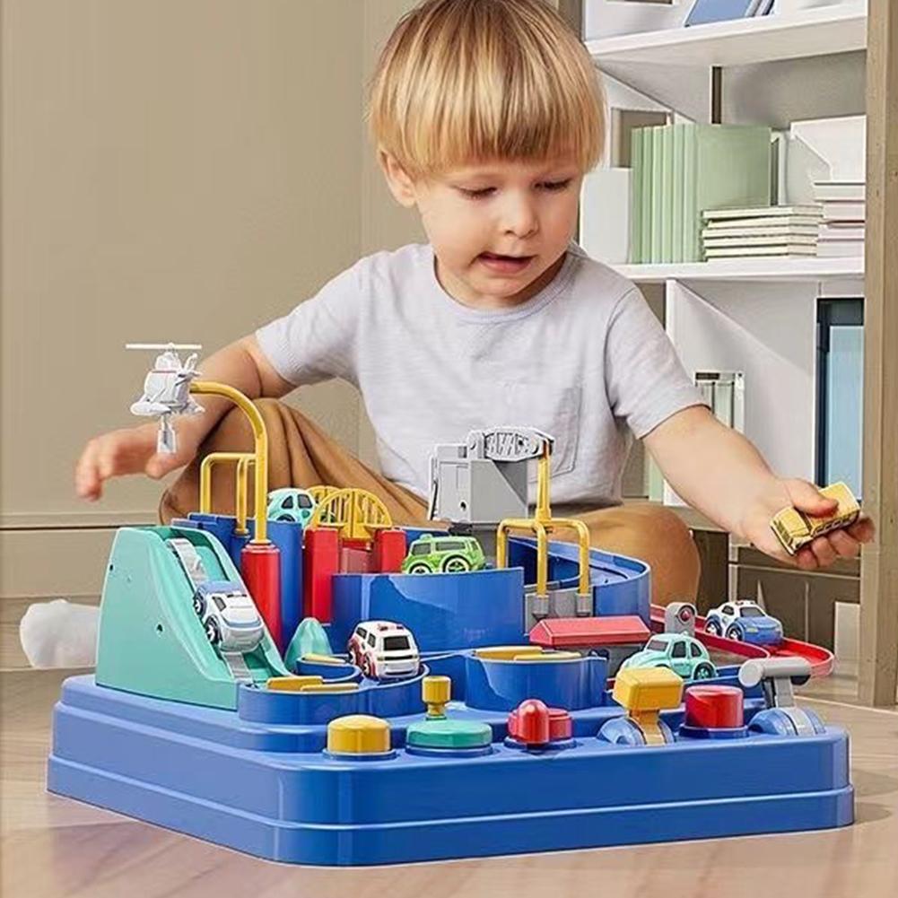 レーシングレールカーモデル列車線路アドベンチャーゲーム動物宇 - Kids Education Material のレビューと価格