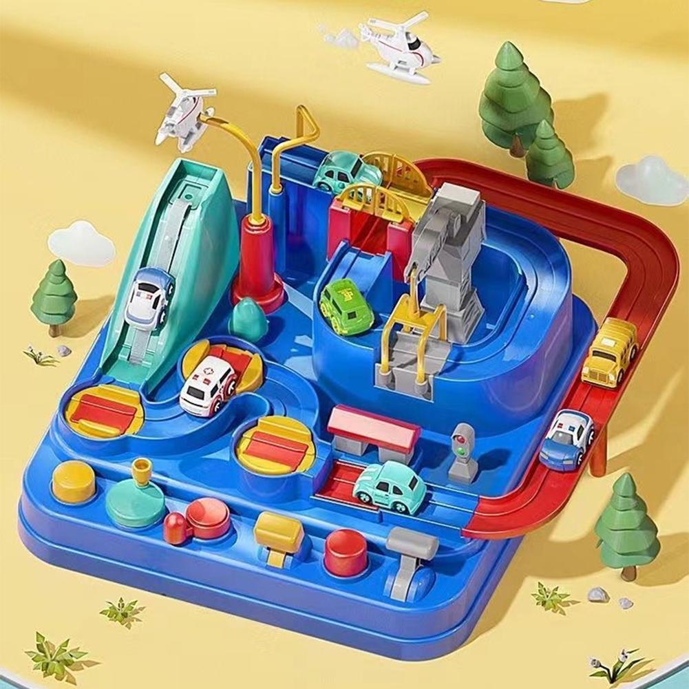 レーシングレールカーモデル列車線路アドベンチャーゲーム動物宇 - Kids Education Material のレビューと価格