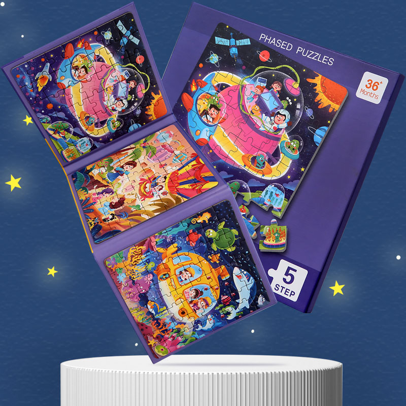 子供用磁気木製パズル漫画柄ビジーブックジグソーパズルゲーム子 - Kids Education Material のレビューと価格