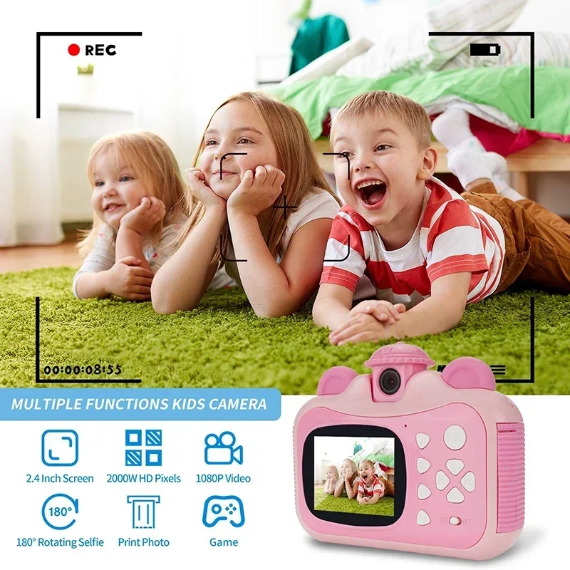 新しいインスタントプリントカメラ、感熱紙対応キッズプリンター - Kids Education News のレビューと価格