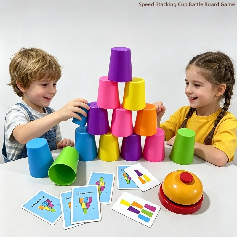 海外で人気のスピードスタッキングカップおもちゃ（3歳以上向け - Kids Education Help のレビューと価格