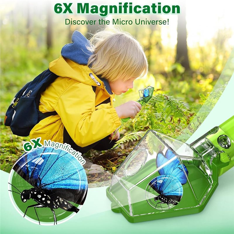 子供用バグキャッチャー - 虫捕りキット、6倍拡大鏡付き - - Kids Education Tools のレビューと価格
